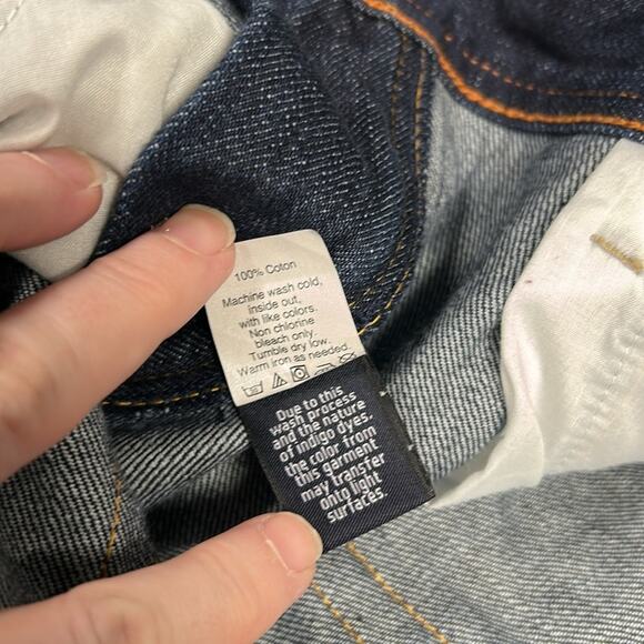 J. Crew Jeans Men's 34X32* Blue The Sutton Straight Leg Dark Wash Cotton Denim - Picture 9 of 9